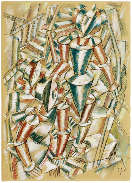 Fernand Léger  : Personnages dans un escalier , 1914 