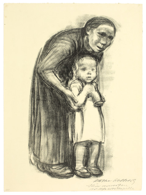 Käthe Kollwitz : Vor der Wallfahrtskapelle,  