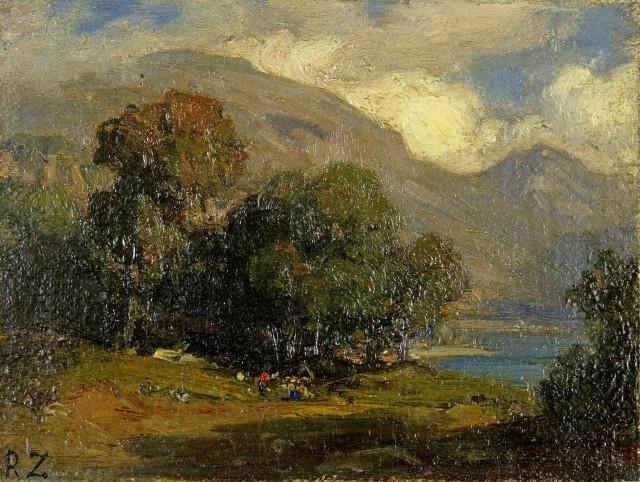 Robert Zünd : Vierwaldstättersee mit Blick auf die ...,  