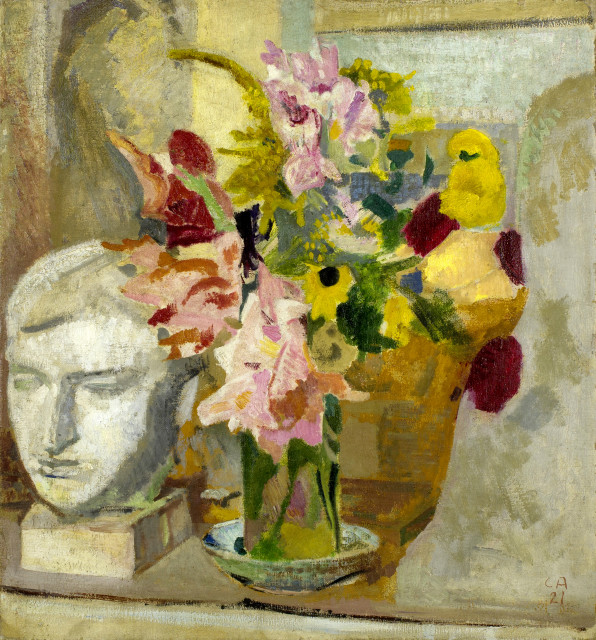 Cuno Amiet : Stillleben mit Büste, 1921