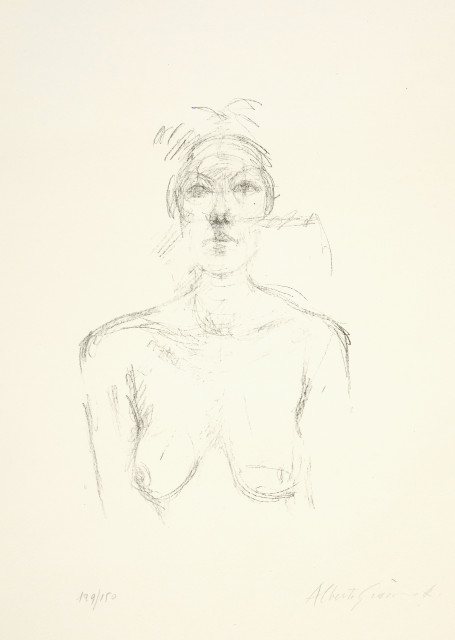 Alberto Giacometti  :  Buste II , 1960