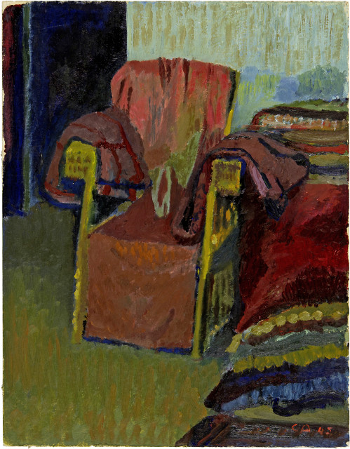 Cuno Amiet : Interieur mit Fauteuil, 1945