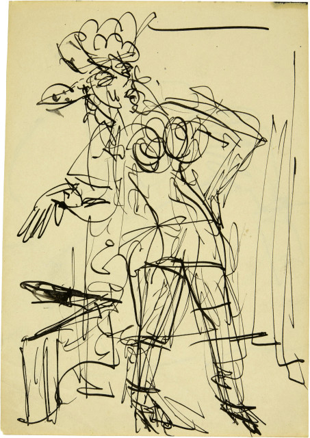 Ernst Ludwig Kirchner : Tänzerin in ganzer Figur, Circa 1921