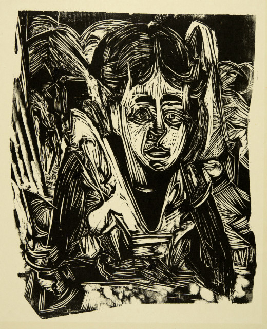 Ernst Ludwig Kirchner : Träumendes Mädchen, 1918
