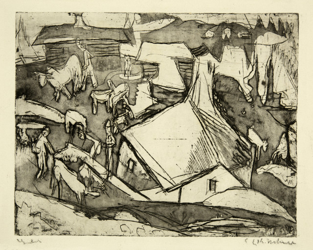 Ernst Ludwig Kirchner : Alpleben, Stafelalp, 1919
