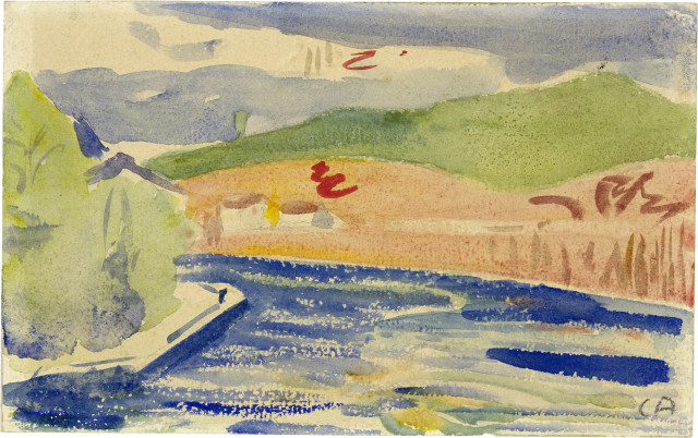 Cuno Amiet  : Seelandschaft , Um 1912 