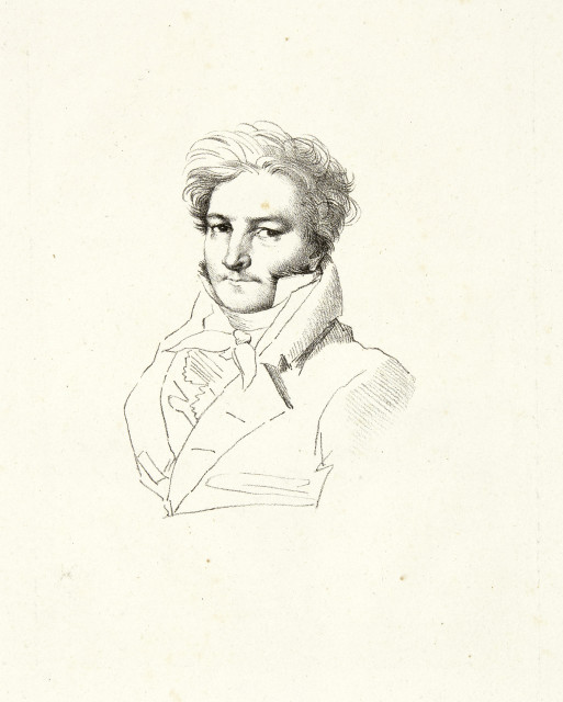 Jean-Auguste-Dominique Ingres  : Portrait d'homme - M. de Norvins  , Um 1815 