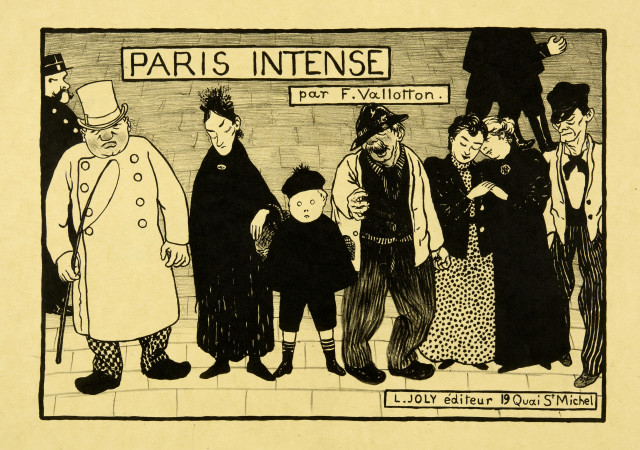 Félix Vallotton  : Paris intense, 5 Blatt der Folge , 1893 