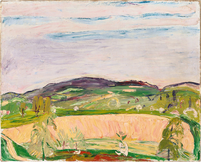 Cuno Amiet  : Landschaft , 1920 