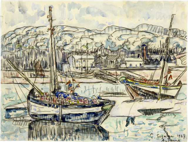 Paul Signac : Der Hafen von Audierne, 1927