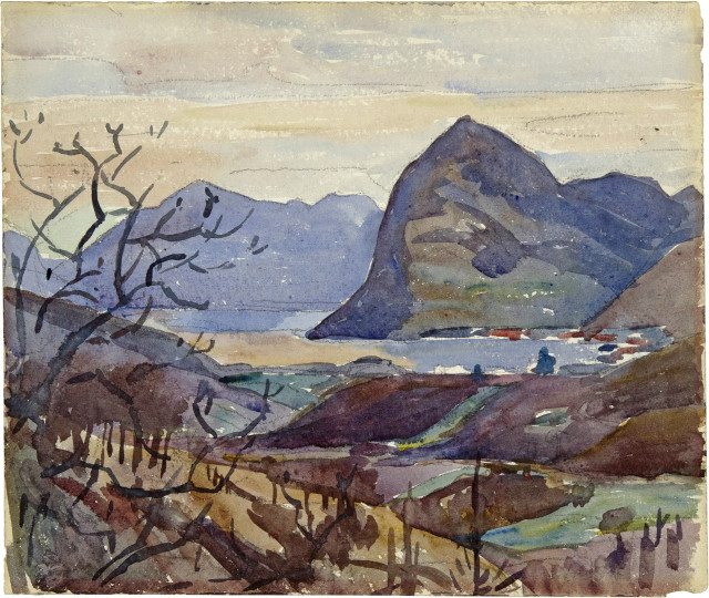 Giovanni Giacometti : San Salvatore am Luganersee, Circa 1920
