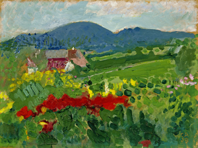 Cuno Amiet : Sommerlandschaft auf der Oschwand, 1959