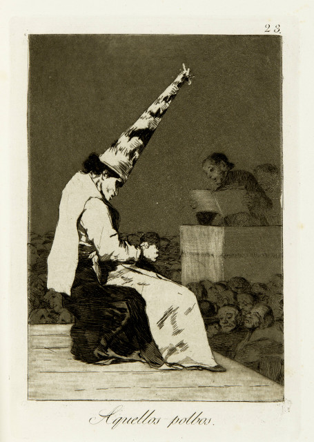 Francisco de Goya  : Los Caprichos , 1793-1798, 3rd edition from 1868