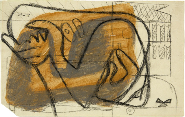 Le Corbusier : Personnage aux bras croisés, Circa 1954