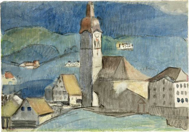 Cuno Amiet : Ansicht von Speicher AR, 1936
