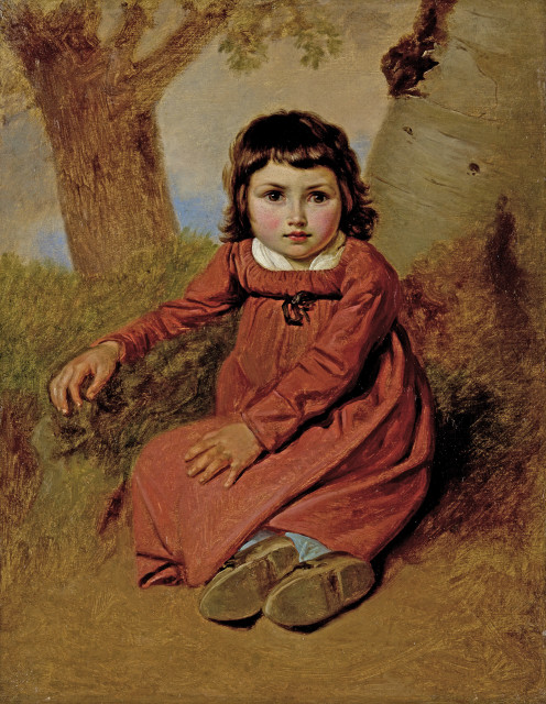 Wolfgang-Adam Toepffer  : Bildnis eines kleinen Mädchens , Um 1835 