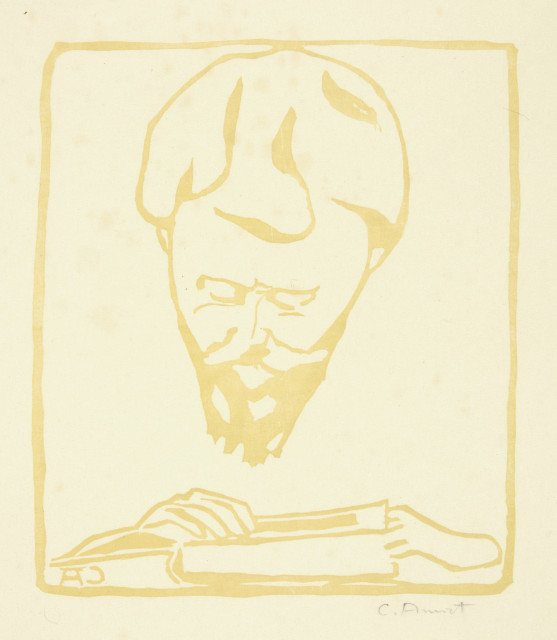 Cuno Amiet : Portrait Giovanni Giacometti beim Lesen, 1907