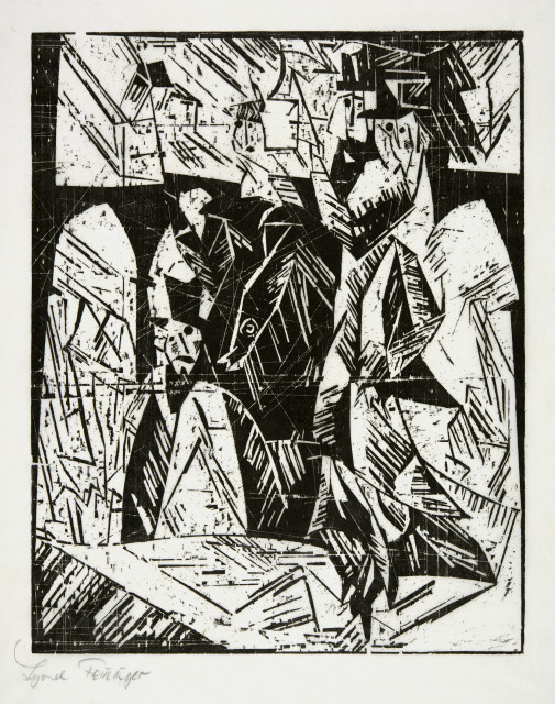 Lyonel Feininger : Spaziergänger, 1918
