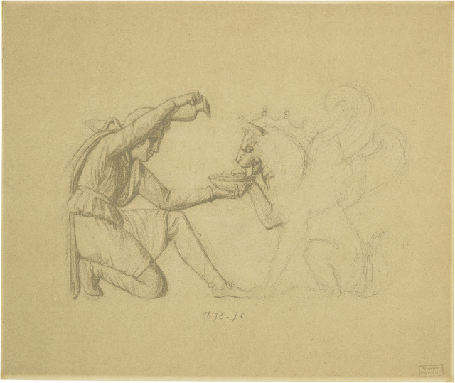 Georges Seurat  : Le griffon altéré , 1875-1876 