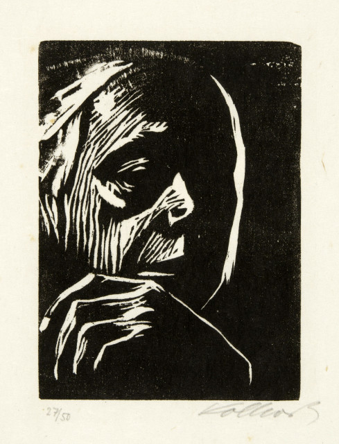 Käthe Kollwitz : Selbstbildnis, 1922