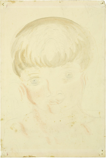 Otto Meyer-Amden : Knabenkopf mit blauen Augen, Circa 1925