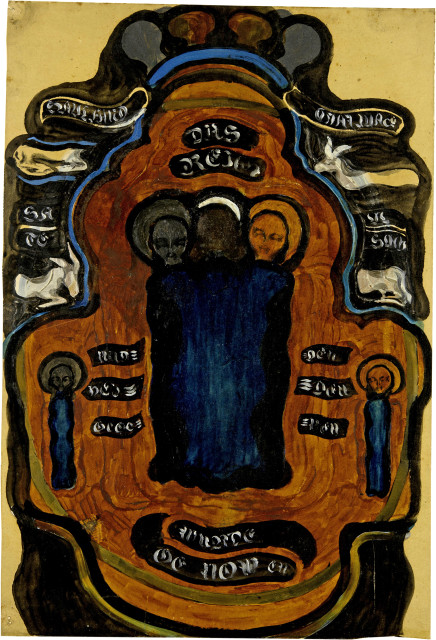 Otto Meyer-Amden  : Religiöses Sinnbild - Das Reich wurde  ..., Circa 1915