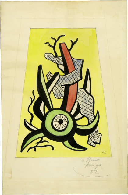 Fernand Léger  : Composition , 1952