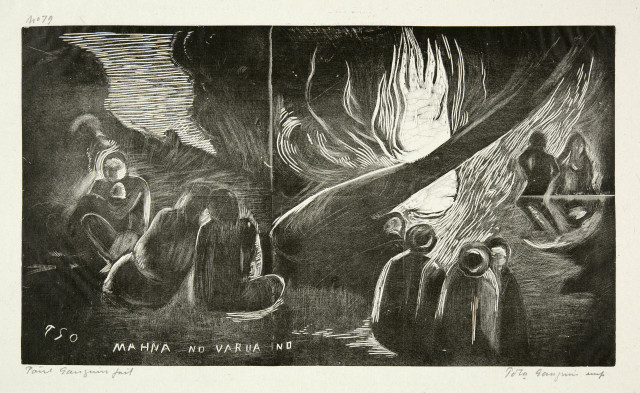 Paul Gauguin : Mahna No Varua Ino, 1893-1894, gedruckt 1921
