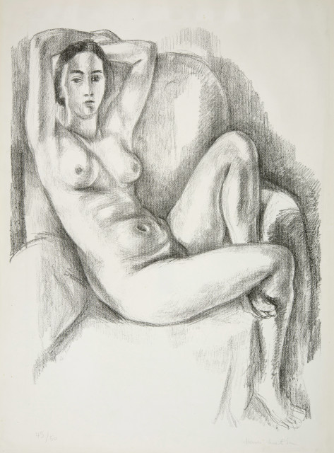 Henri Matisse : Nu au coussin bleu, 1924