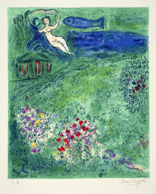 Marc Chagall  : Le verger , 1973