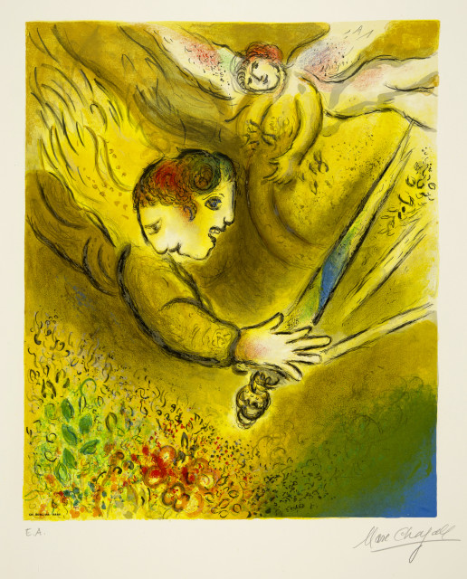 Marc Chagall : L'ange du jugement, 1974