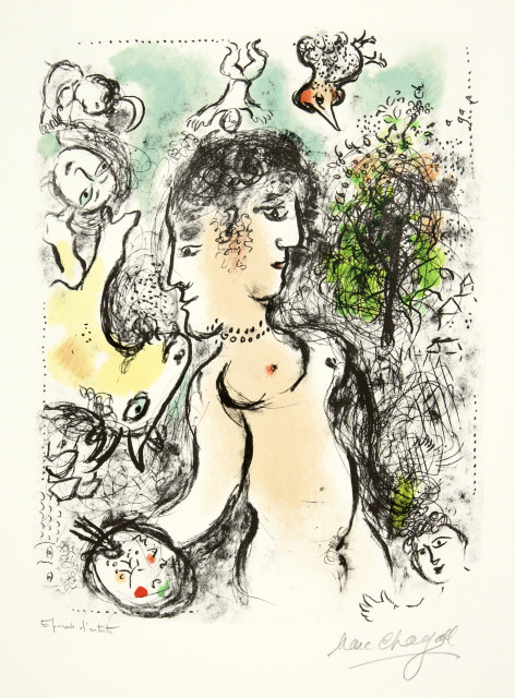 Marc Chagall  : Nu au visage double , November 1983 