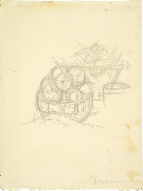Alberto Giacometti  : Compotier et pommes , 1954