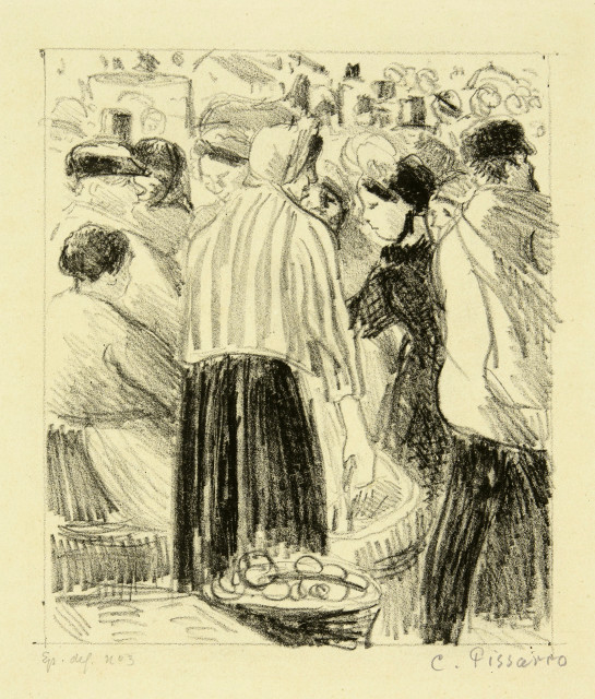 Camille Pissarro : Marché aux fruits, Circa 1896