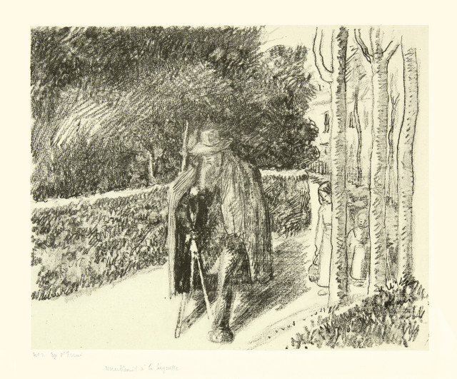 Camille Pissarro : Mendiant à la béquille, 1897