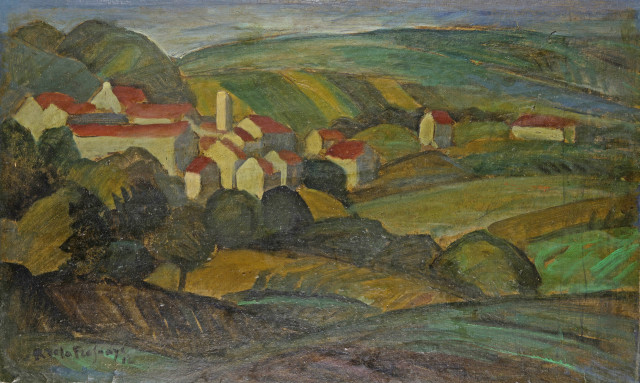 Roger de La Fresnaye : Paysage de La Ferté-sous-Jouarre, 1912