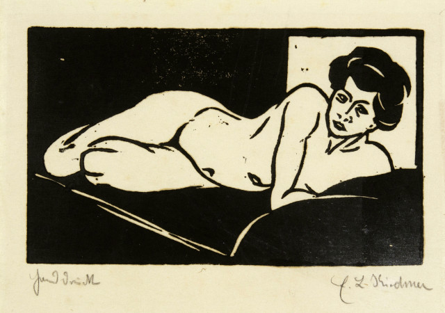 Ernst Ludwig Kirchner : Ruhender Mädchenakt – Das Modell 5, 1905