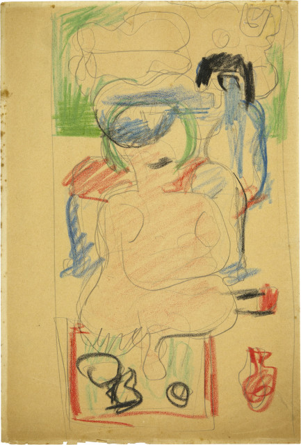 Le Corbusier : Deux nus féminins (assis et couché) et ..., Circa 1953-1960