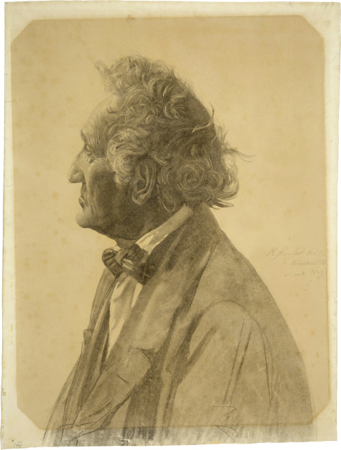 Karl Stauffer-Bern : Studie zu einem Mann mit Fliege, 1876