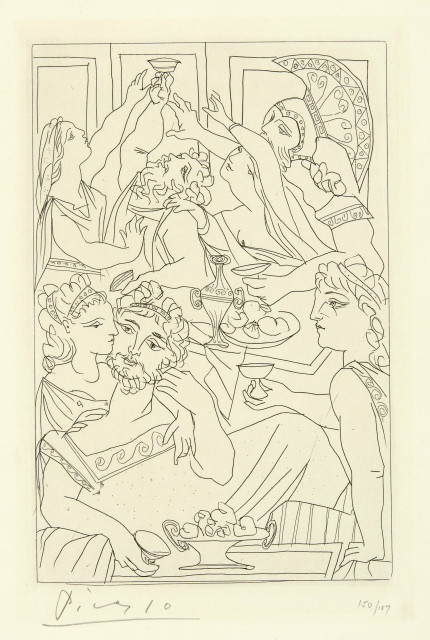 Pablo Picasso : Le banquet, Paris, 17 January 1934