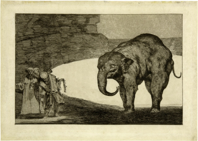 Francisco de Goya  : Quien se pondrá el cascabel al gato -  ..., 1816-1824, printed before 1877