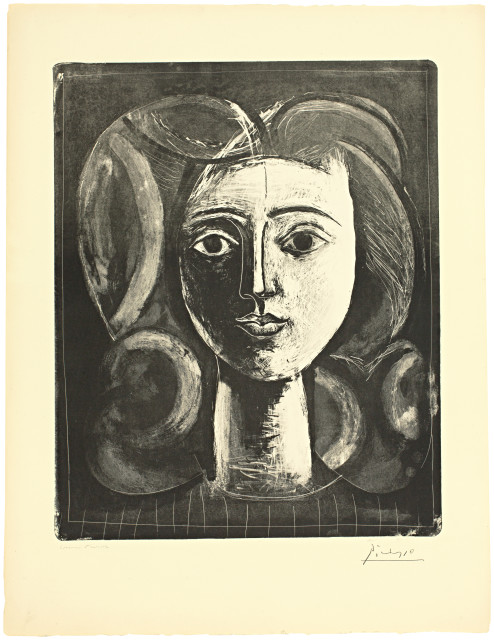 Pablo Picasso  : Tête de jeune fille , 1947