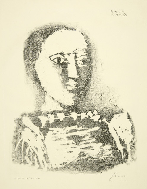 Pablo Picasso : Le chandail brodé, Vallauris, 3 January 1953