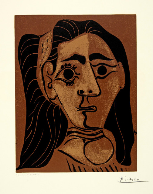 Pablo Picasso : Jacqueline au bandeau. II, Mougins, 13 February 1962