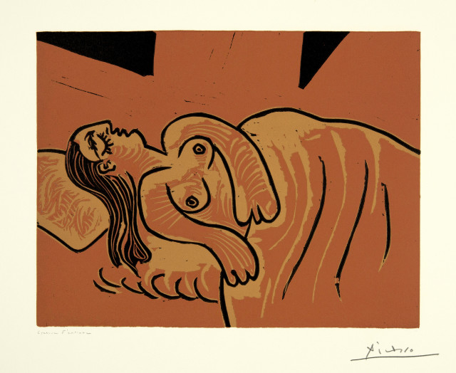 Pablo Picasso : Dormeuse, Mougins, 5 April 1962
