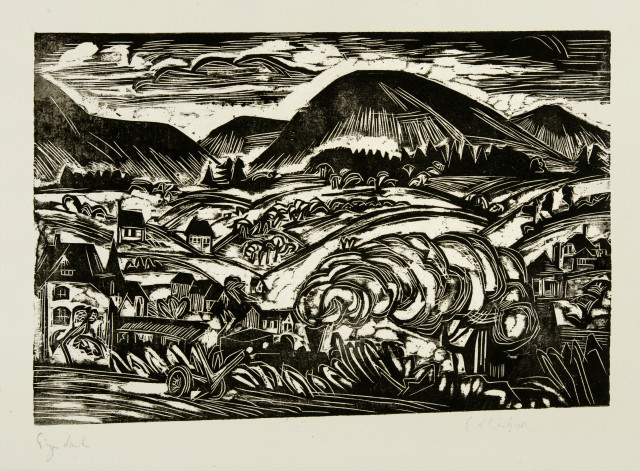 Ernst Ludwig Kirchner  : Taunuslandschaft , 1916