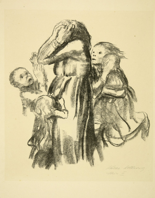 Käthe Kollwitz  : Gefallen , Vor Mitte April 1920 