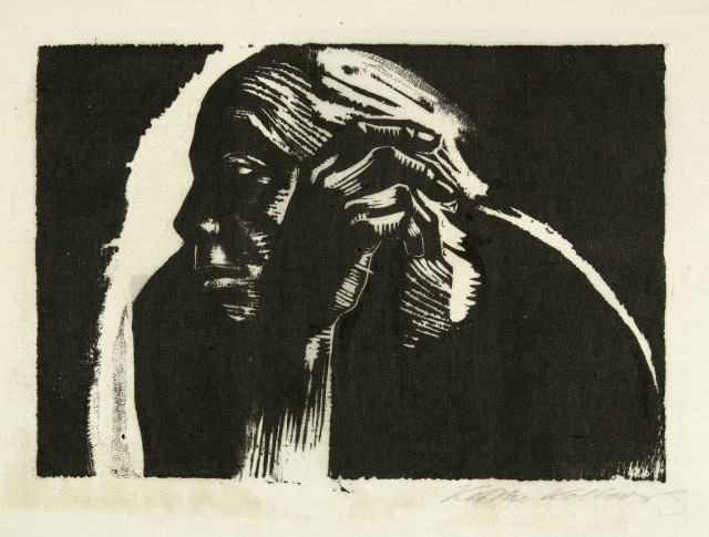 Käthe Kollwitz : Selbstbildnis, Spring 1924