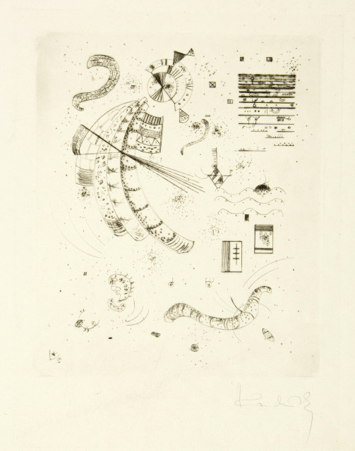Wassily Kandinsky  : Radierung für 24 essais de Jakovski , 1934 