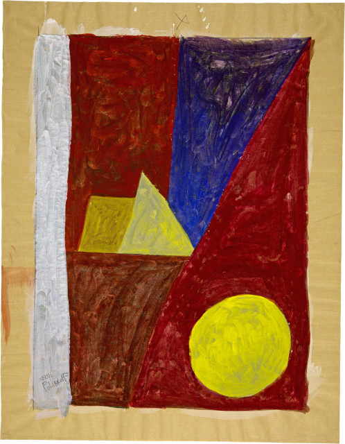 Serge Poliakoff : Composition au cercle, Circa 1954